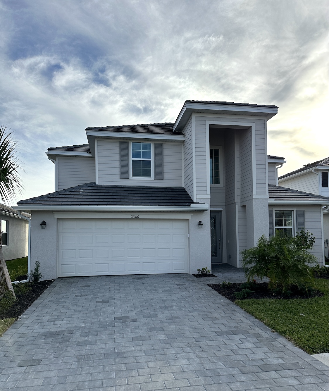 new construction home in naples exterior