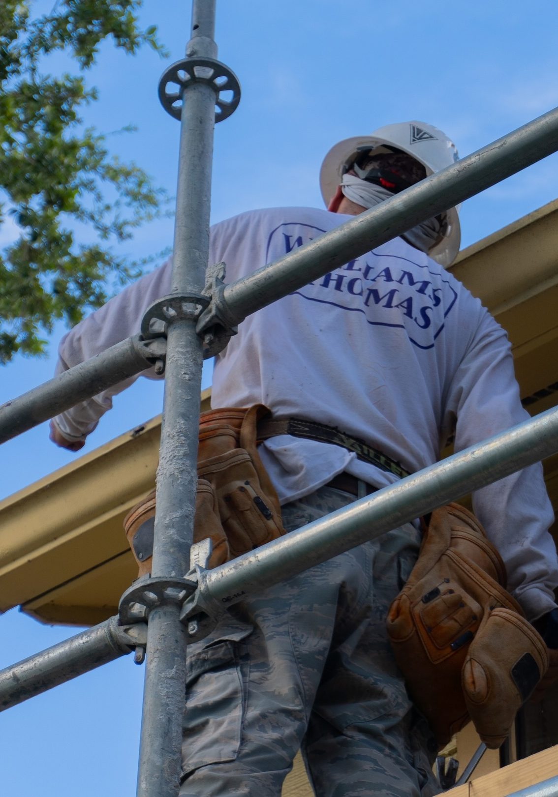 working on scaffolding